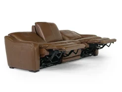 Paradise 2 Power Sofa In Chestnut Leather