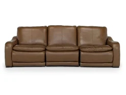 Paradise 2 Power Sofa In Chestnut Leather