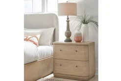 Penny 2 Drawer Nightstand In Buff Cream