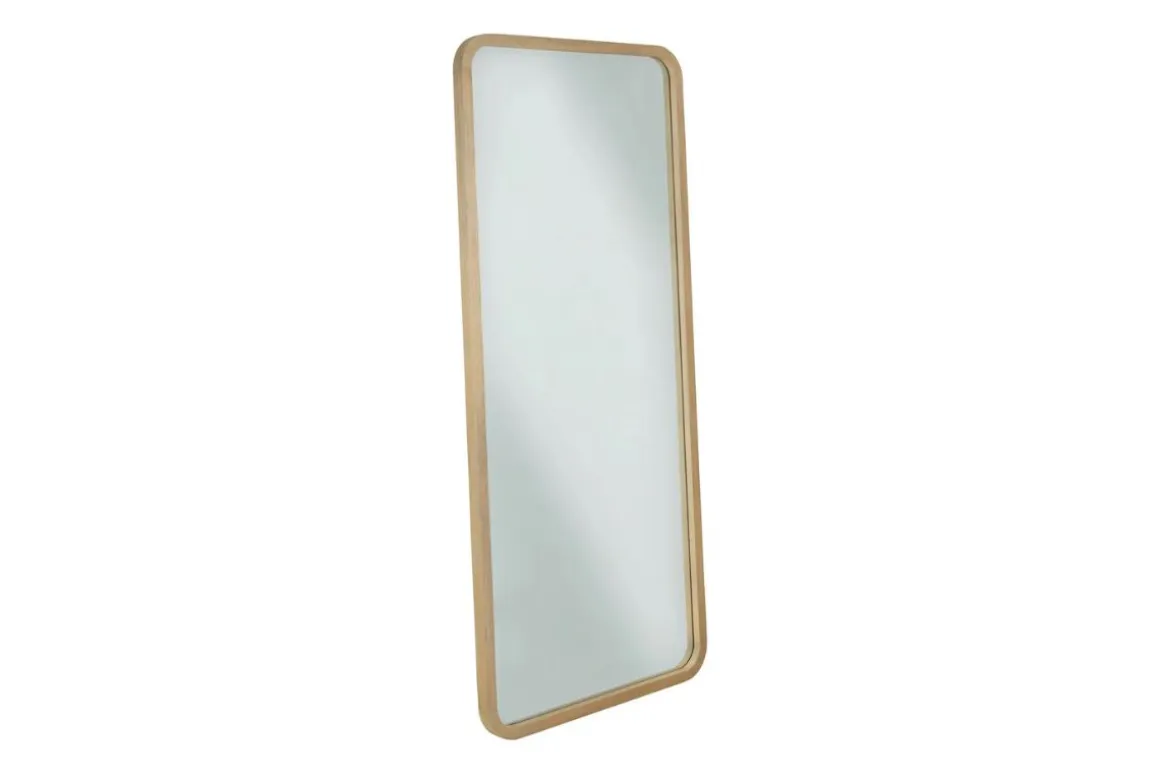 Penny Mirror In Buff Cream