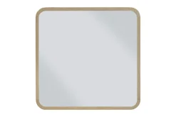 Penny Mirror In Buff Cream