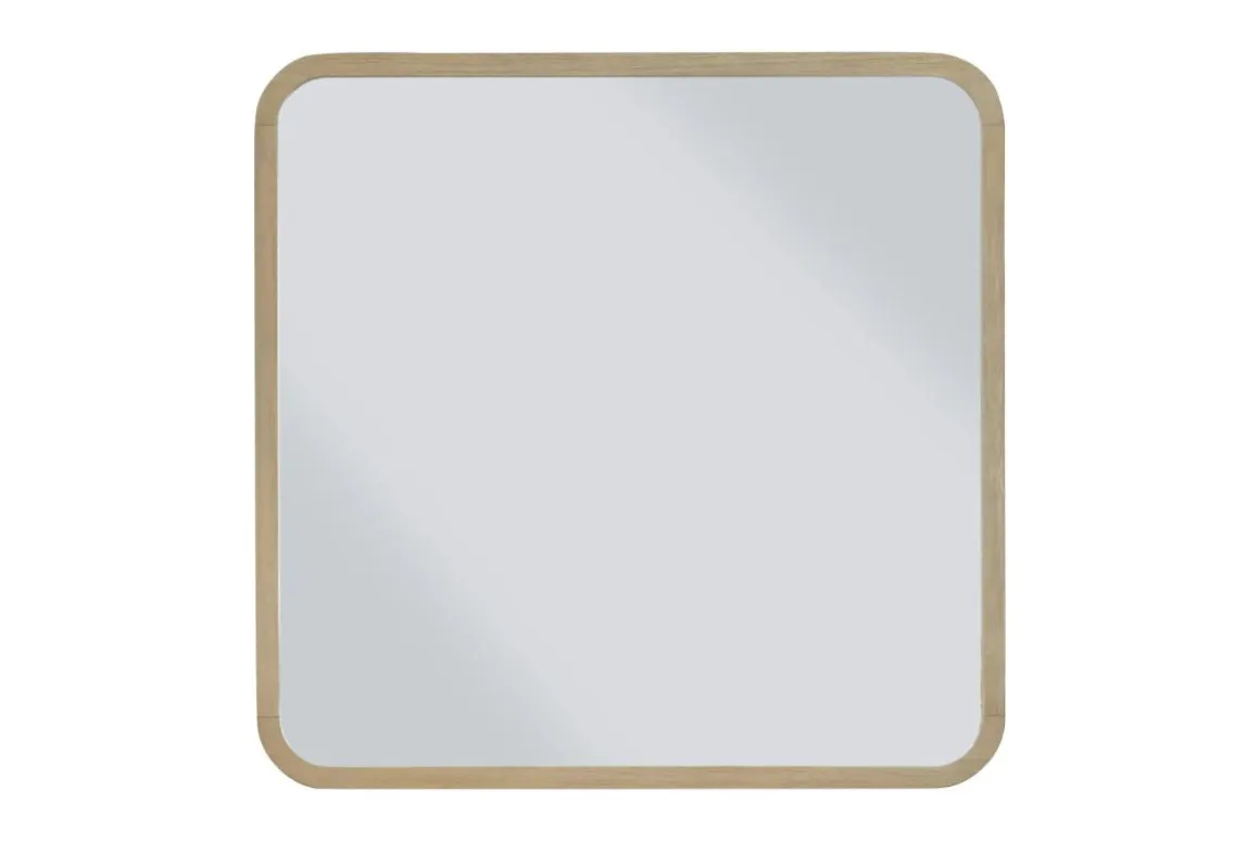 Penny Mirror In Buff Cream