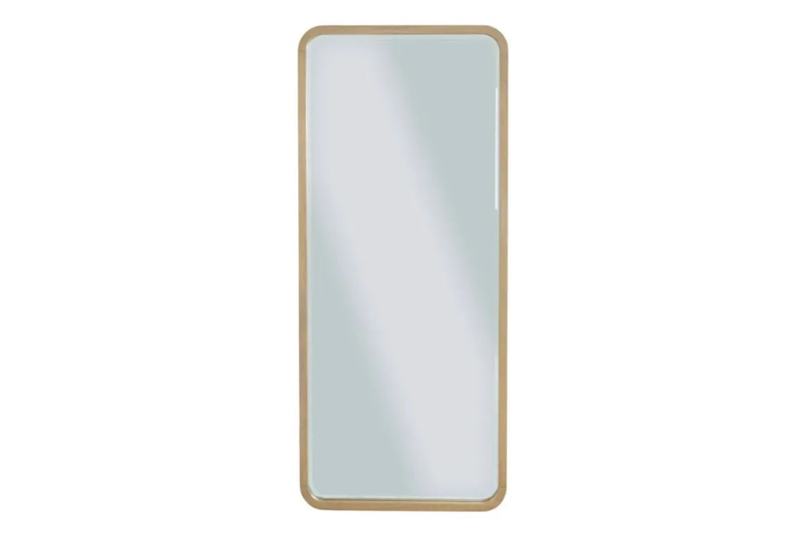 Penny Mirror In Buff Cream