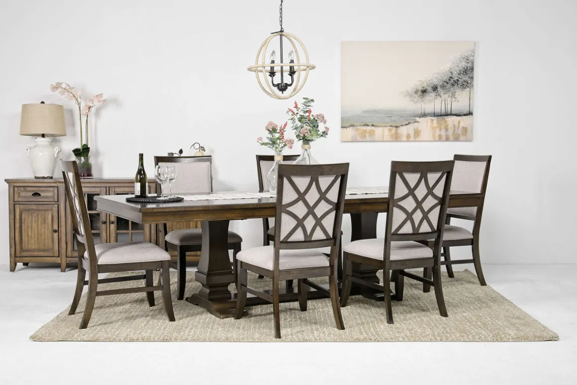 Phillipe Dining Table & 6 Chairs In Cherry