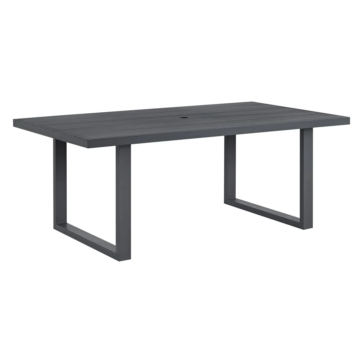 Playa Outdoor Dining Table, 4 Chairs & Bench In Dark Gray