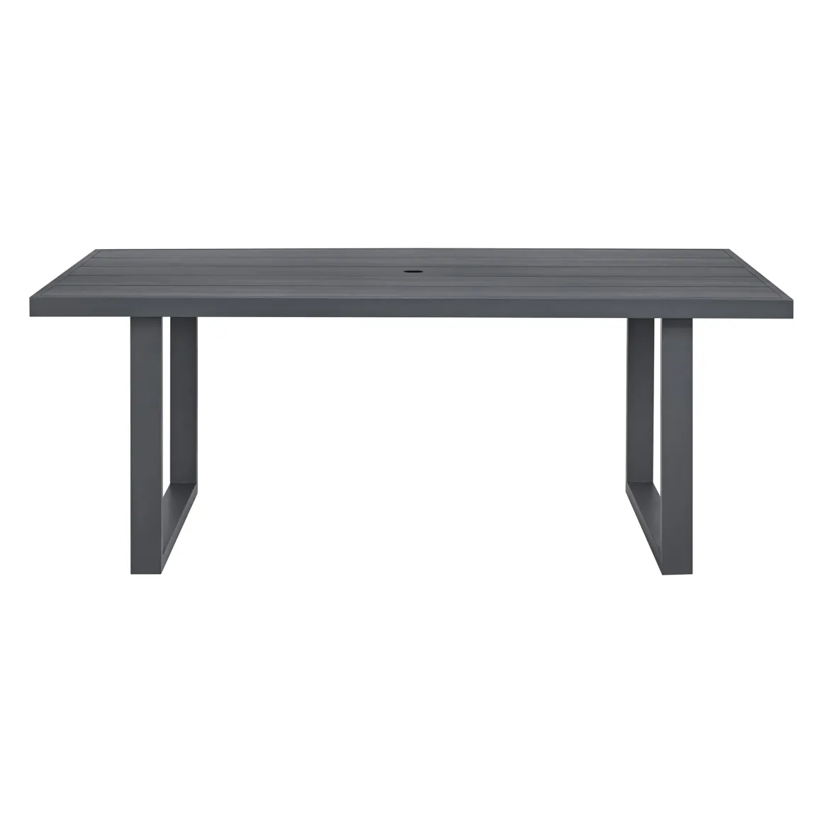 Playa Outdoor Dining Table, 4 Chairs & Bench In Dark Gray