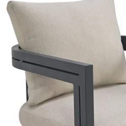 Playa Outdoor Side Chair In Dark Gray, Set Of 2