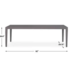 Polanco Outdoor Dining Table In Black