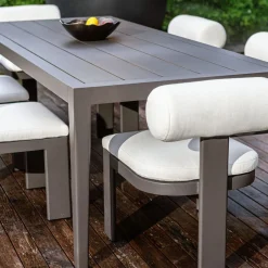 Polanco Outdoor Dining Table In Black
