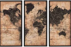 Pollyanna World Map, Set Of 3