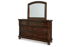 Porter Mirror In Mahogany