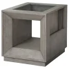 Pure Modern End Table W/ Storage In Moonstone
