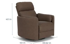 Radius Power Recliner In Dark Brown