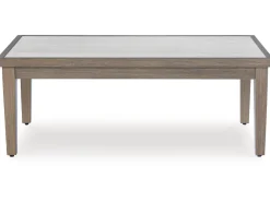 Rainier Outdoor Coffee Table In Brown