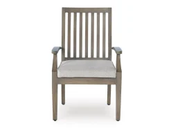 Rainier Outdoor Dining Table & 6 Chairs In Brown/Beige