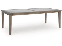 Rainier Outdoor Dining Table In Brown