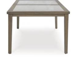 Rainier Outdoor Dining Table In Brown