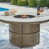 Rainier Outdoor Firepit In Brown/Beige