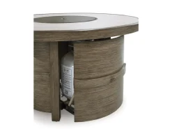 Rainier Outdoor Firepit In Brown/Beige