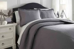 Raleda 3 Piece Coverlet In Navy, Eastern King