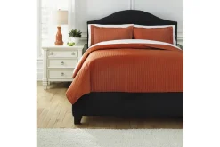 Raleda 3 Piece Coverlet In Navy, Eastern King