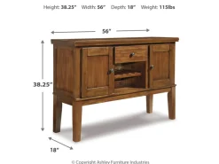 Ralene Server In Medium Brown