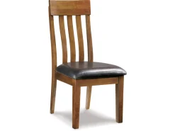 Ralene Side Chair In Medium Brown, Set Of 2