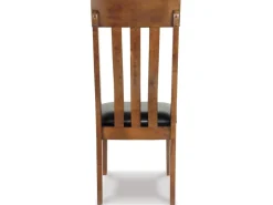 Ralene Side Chair In Medium Brown, Set Of 2