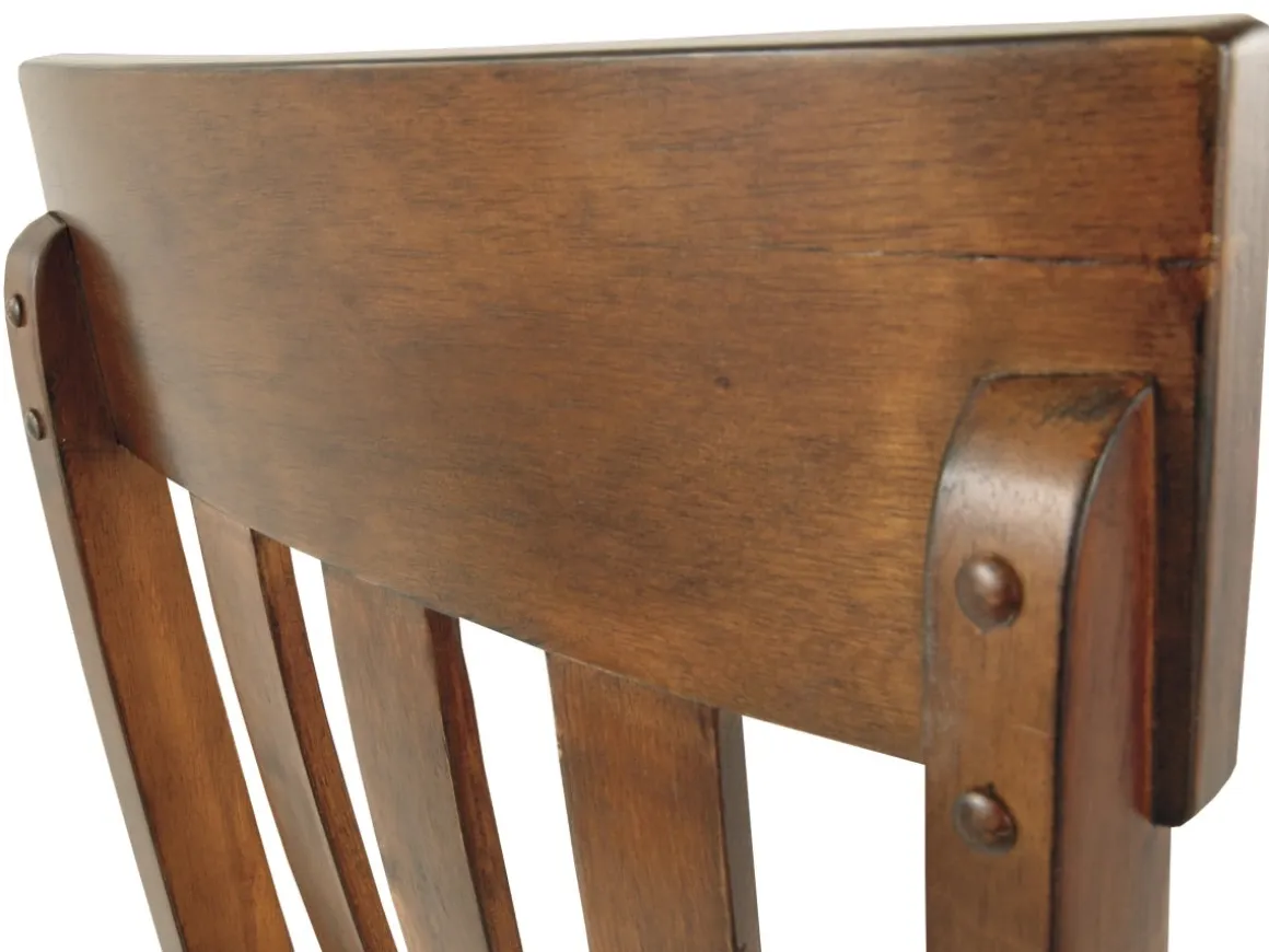 Ralene Side Chair In Medium Brown, Set Of 2