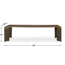 Reade Outdoor Coffee Table In Gold