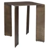 Reade Outdoor Square End Table In Gold