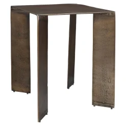 Reade Outdoor Square End Table In Gold