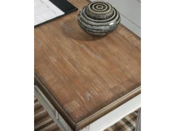 Realyn Office Desk W/ Usb Charging In White/Brown