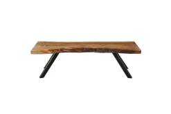 Reese Dining Table & Bench In Natural