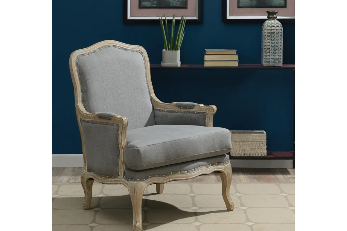 Regal Accent Chair In Light Blue