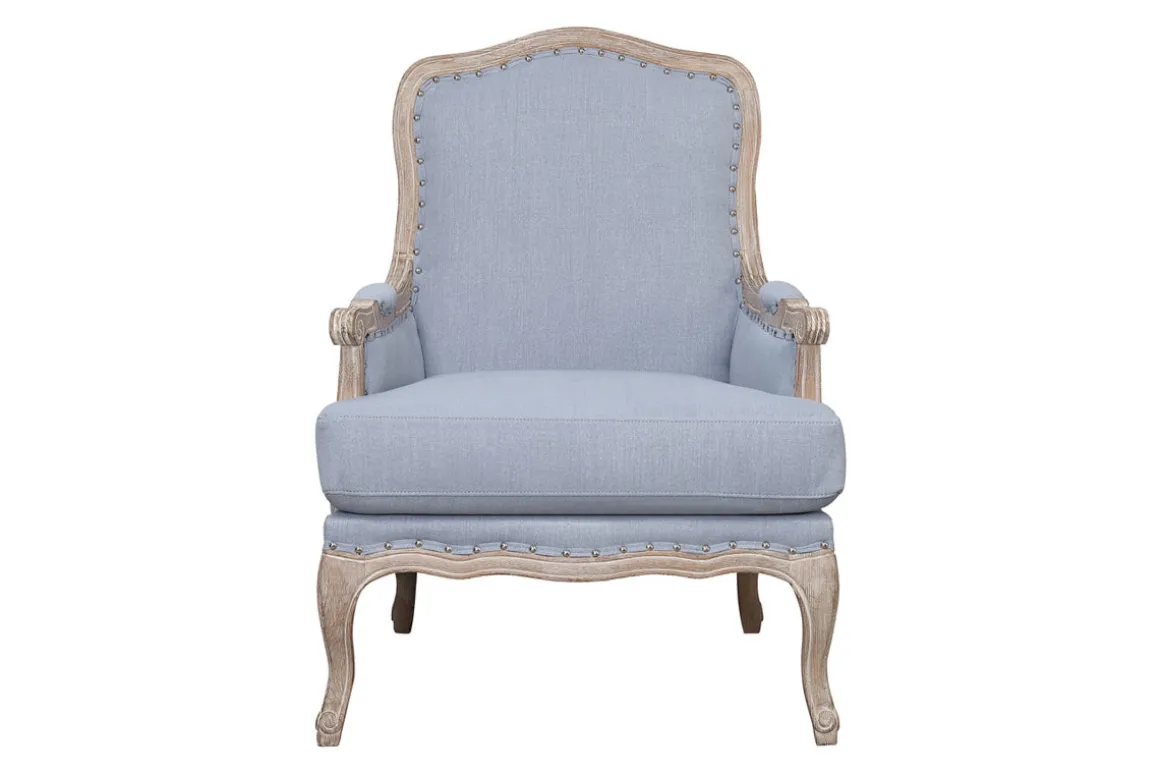 Regal Accent Chair In Light Blue