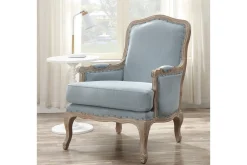 Regal Accent Chair In Light Blue
