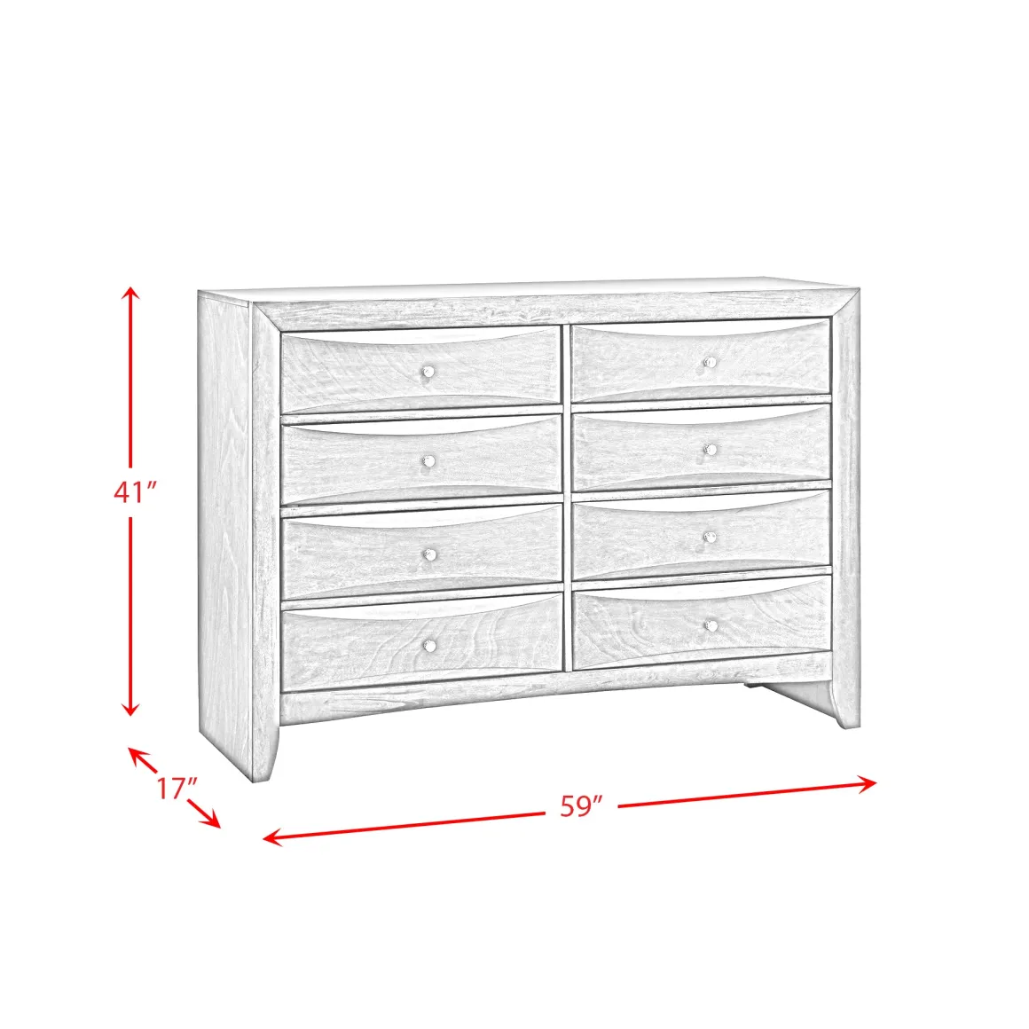 Remi Dresser In Gray