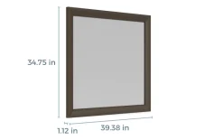 Remi Mirror In Gray