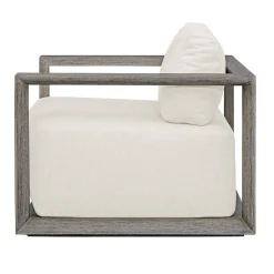 Remsen Outdoor Lounge Chair In Brown