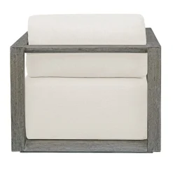 Remsen Outdoor Lounge Chair In Brown