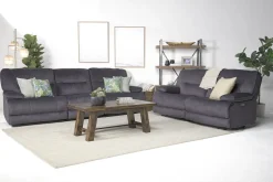 Retreat Power Loveseat In Cognac Leather