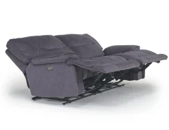 Retreat Power Loveseat In Cognac Leather