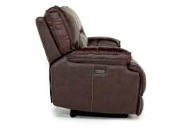 Retreat Power Sofa & Loveseat In Cognac Leather