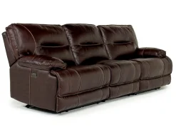 Retreat Power Sofa & Loveseat In Cognac Leather