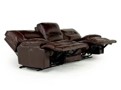 Retreat Power Sofa & Loveseat In Cognac Leather