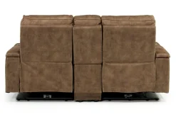 Rhys 2 Power Console Loveseat In Gray