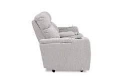 Rhys 2 Power Console Loveseat In Gray