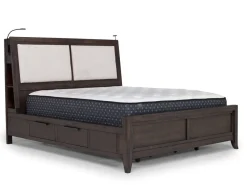Riley Bookcase Bed In Carbonite, Ca King