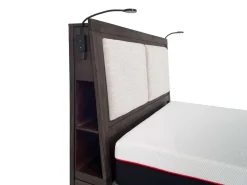 Riley Bookcase Bed In Carbonite, Ca King